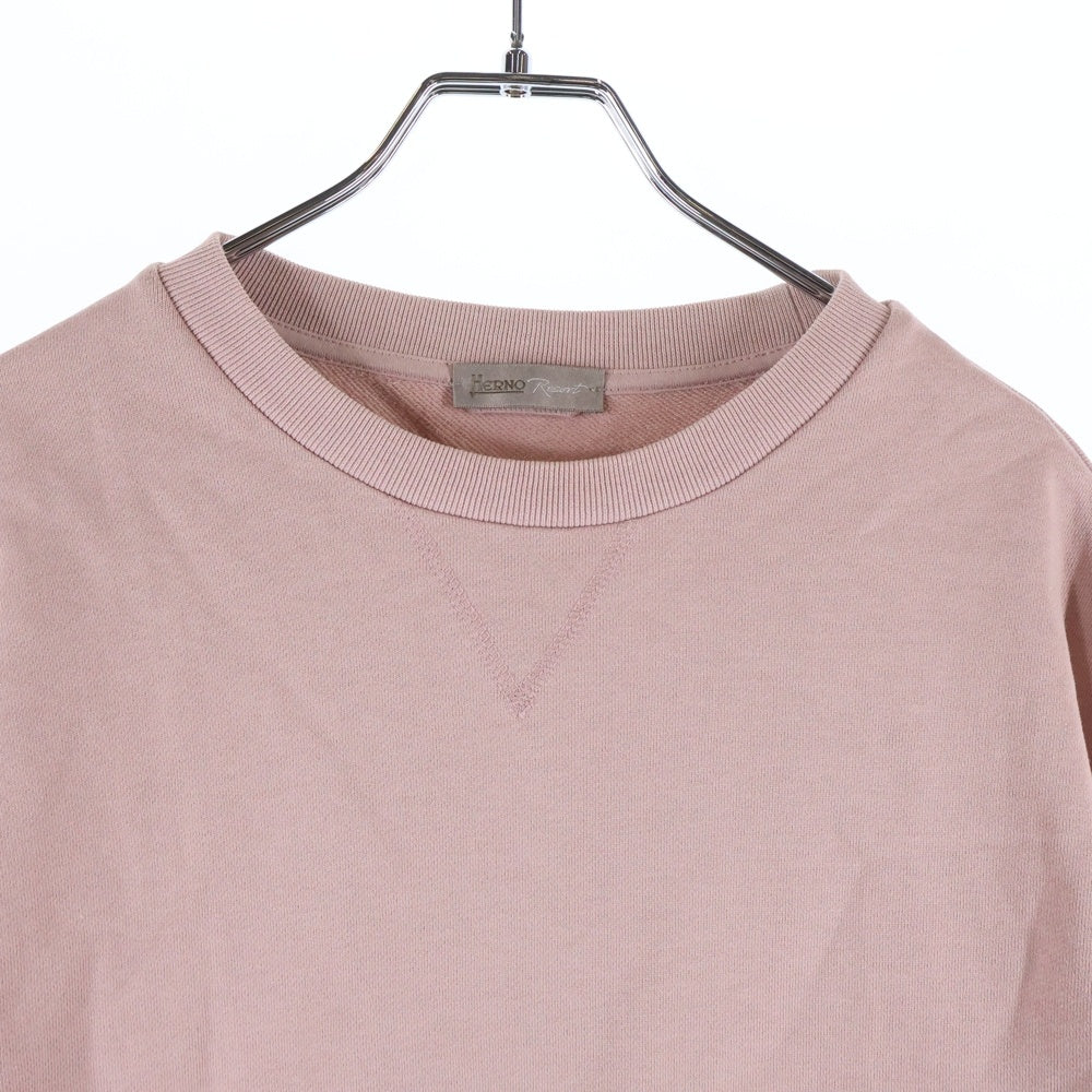 HERNO(ヘルノ) RESORT リゾート クルーネックスウェットトレーナー ピンク JG00018UR-50017