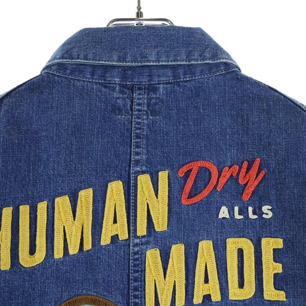 HUMAN MADE(ヒューマンメイド) DENIM COVERALL FUTURE フューチャー デニム カバーオール インディゴ HM29JK005