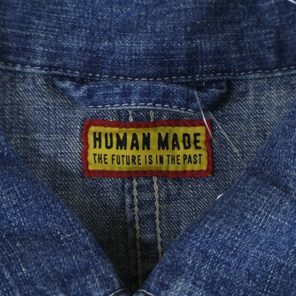 HUMAN MADE(ヒューマンメイド) DENIM COVERALL FUTURE フューチャー デニム カバーオール インディゴ HM29JK005