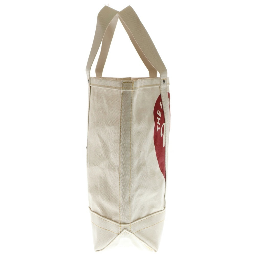 HUMAN MADE(ヒューマンメイド) 25SS CANVAS TOTE LARGE HM29GD004 ハート ロゴ キャンバス トートバッグ アイボリー HM29GD004