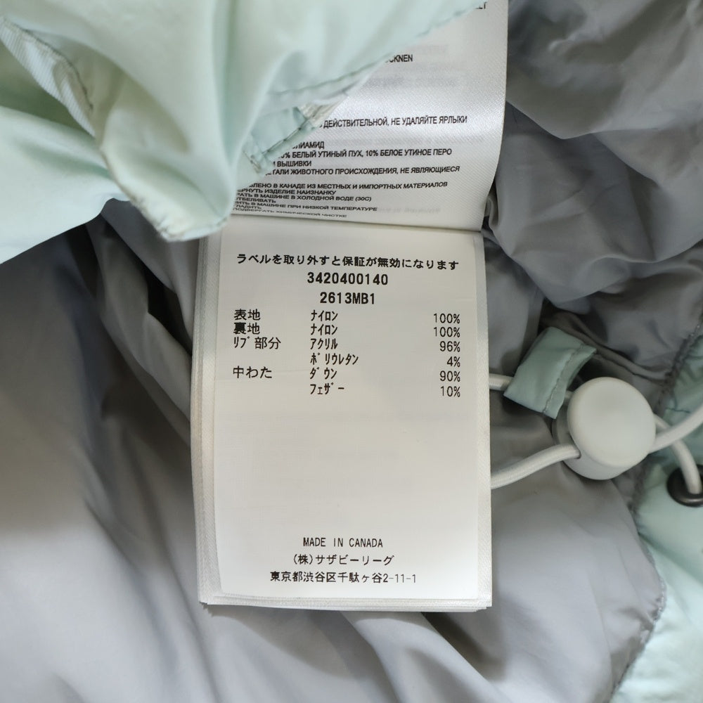 CANADA GOOSE(カナダグース) EVERETT PUFFER PASTELS エバレット パファー パステル ジップアップダウンジャケット ライトブルー 2613MB1