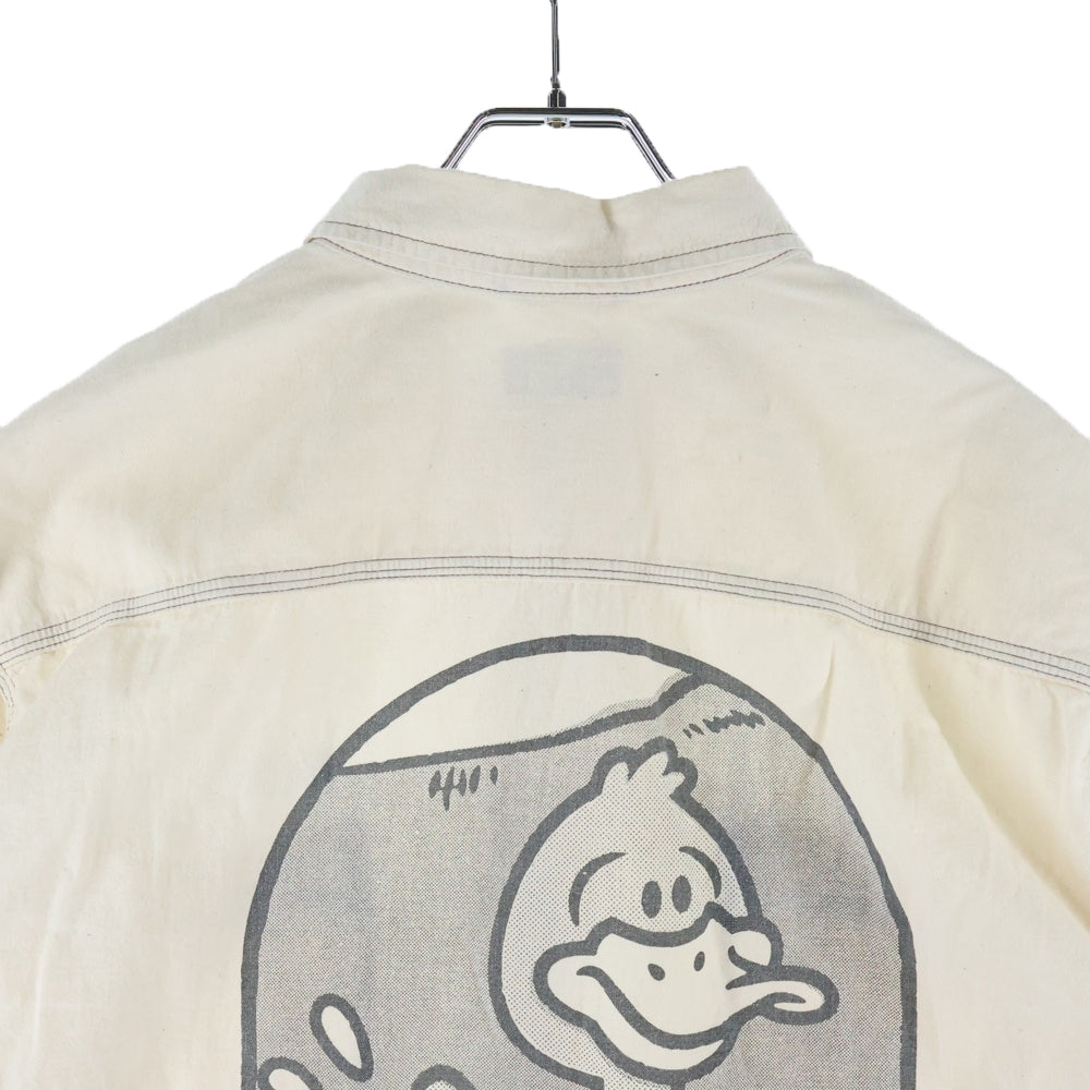 HUMAN MADE(ヒューマンメイド) CHAMBRAY S/S SHIRT シャンブレー ショートスリーブ コットンシャツ アイボリー HM29SH015