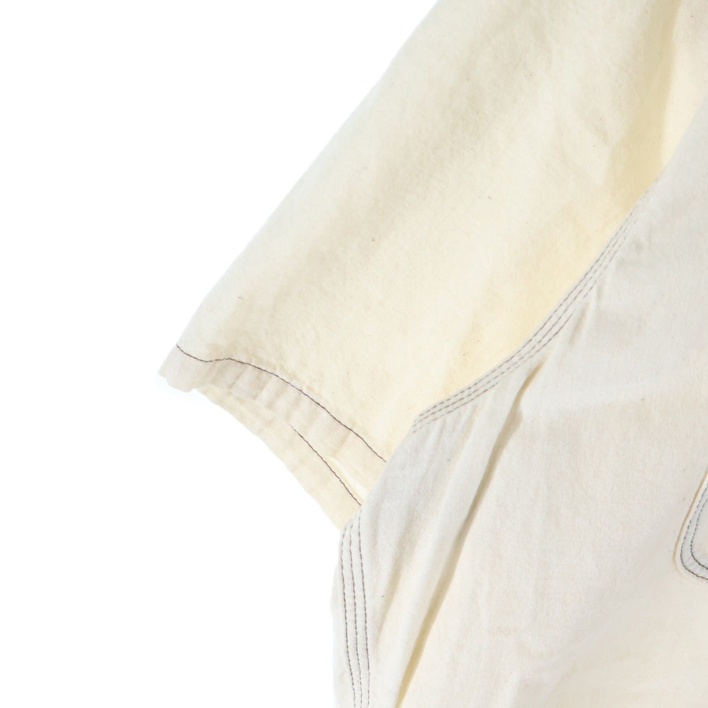 HUMAN MADE(ヒューマンメイド) CHAMBRAY S/S SHIRT シャンブレー ショートスリーブ コットンシャツ アイボリー HM29SH015