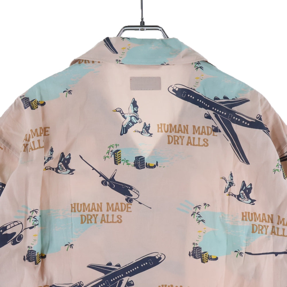 HUMAN MADE(ヒューマンメイド) ALOHA SHIRT 総柄 ショートスリーブ アロハ オープンカラーシャツ ピンク HM29SH025