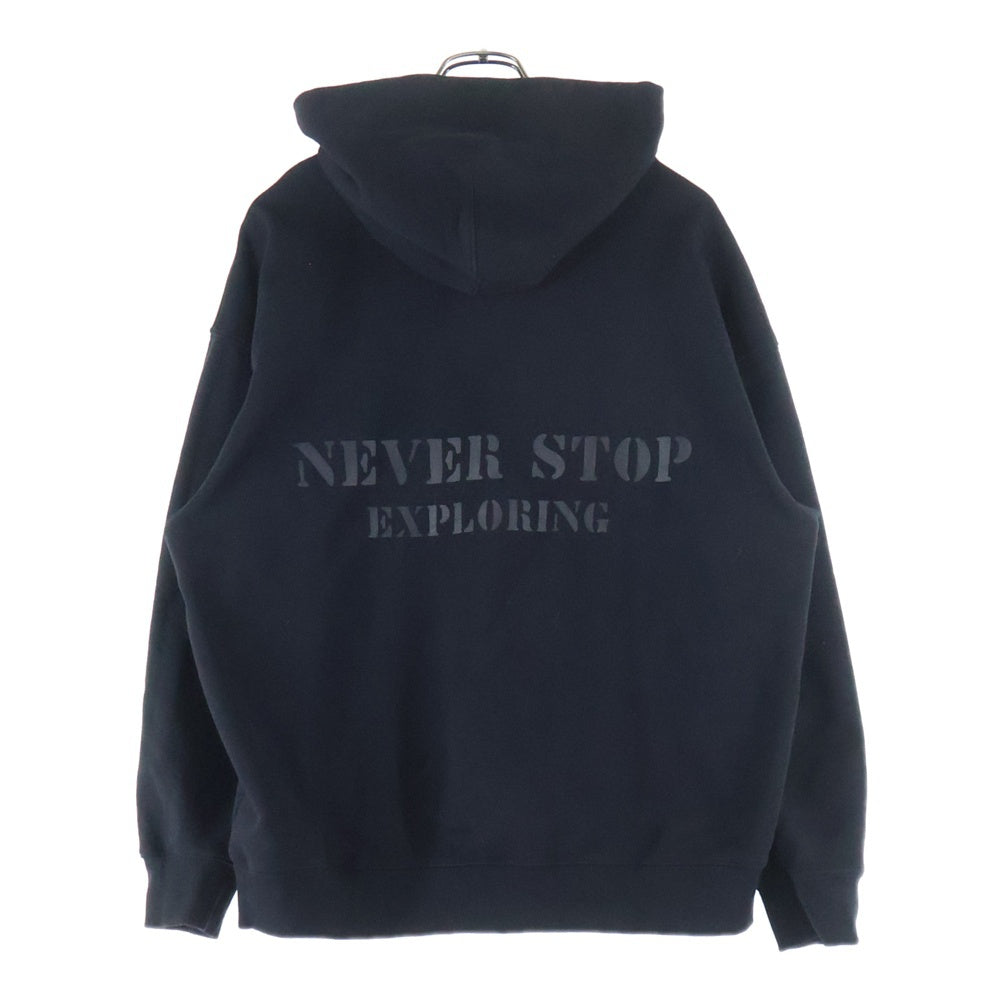 THE NORTH FACE(ザノースフェイス) WAYNE HOODIE ウェイン フロント刺繍 プルオーバースウェットパーカー フーディー ブラック NM5PQ55A