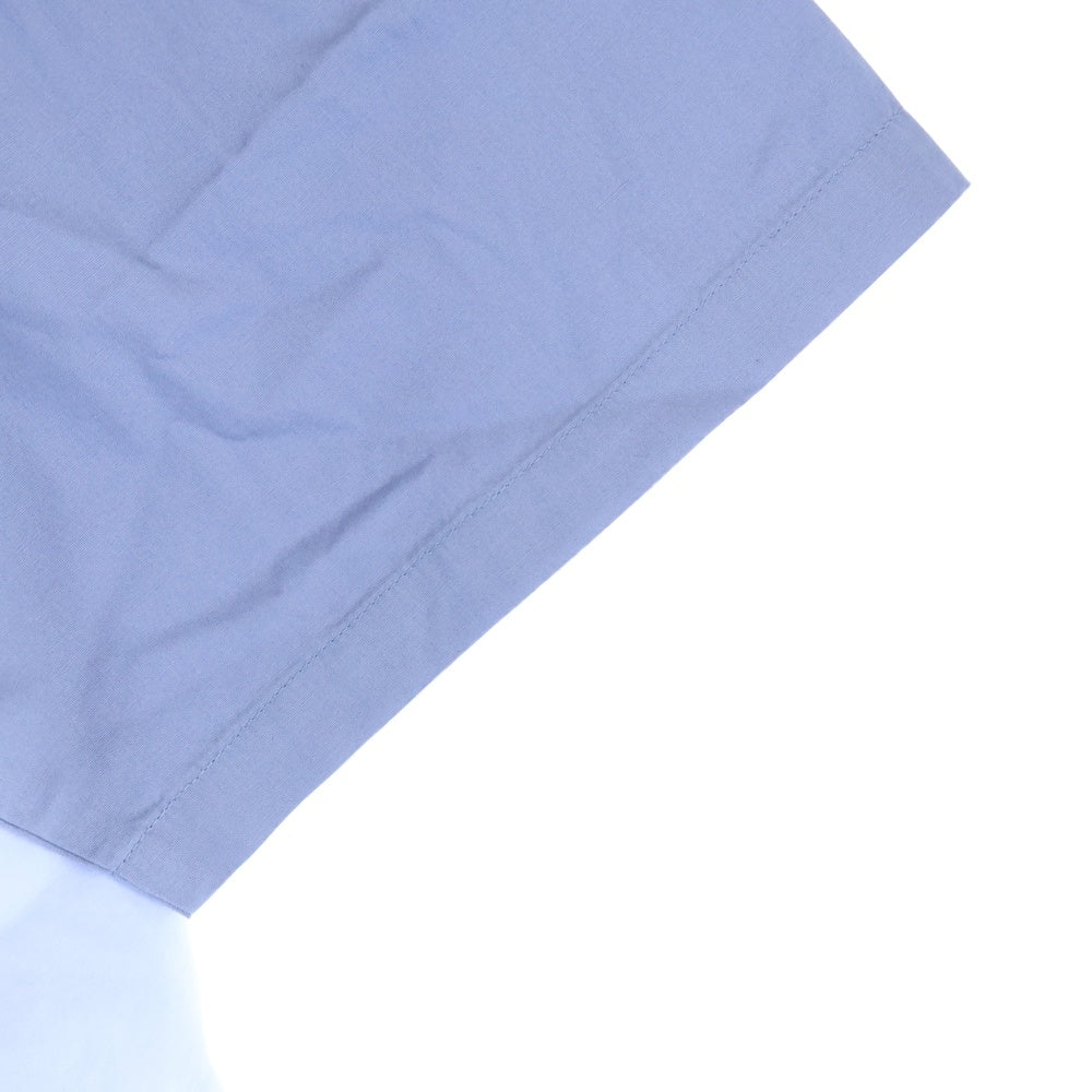 HUMAN MADE(ヒューマンメイド) 25SS PANEL SHIRT パネル パッチワーク オープンカラーシャツ ブルー/グレー HM29SH024