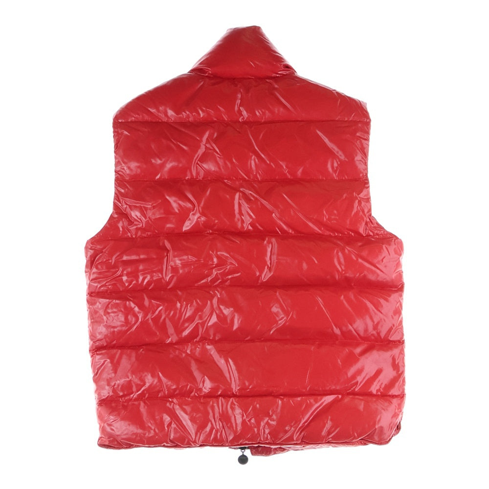 MONCLER(モンクレール) TIBET チベット 胸エンブロイダリーデザイン ダブルポケット ジップアップ ダウンベスト レッド 43302 60 68950