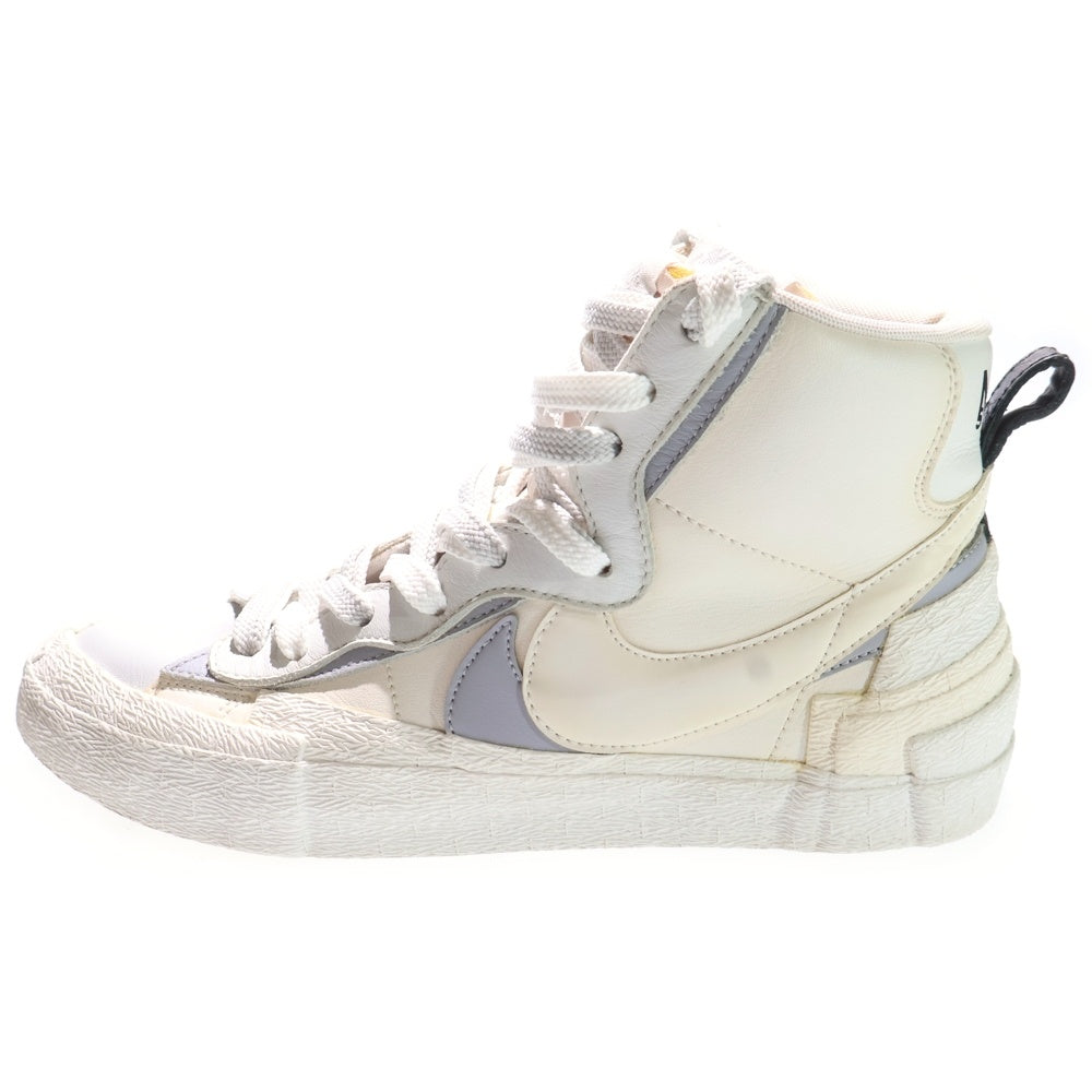 NIKE(ナイキ) ×sacai BLAZER MID サカイ ブレーザー ミッドカットスニーカー ホワイト US9.5/27.5cm BV0072-100