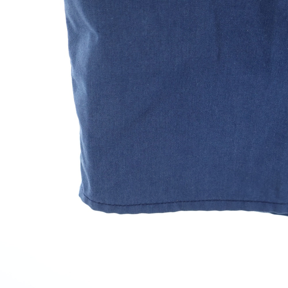 STUSSY(ステューシー) コットン ロゴワッペン 半袖 ワークシャツ ネイビー