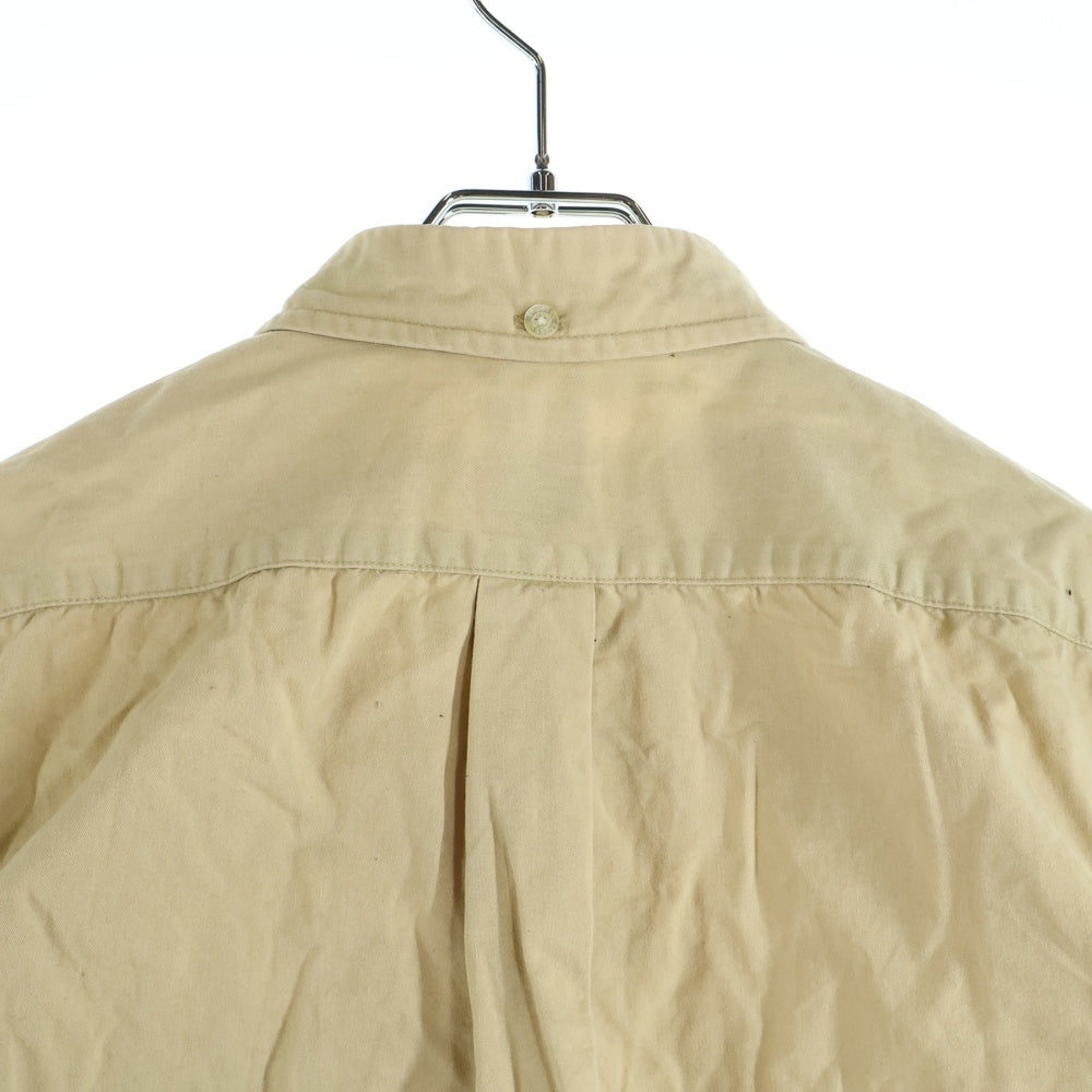 STUSSY(ステューシー) コットン ボタンダウン 七分袖シャツ ベージュ