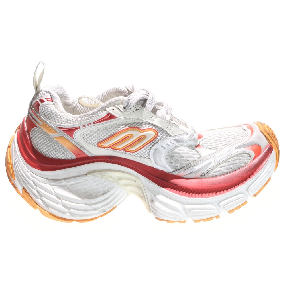 BALENCIAGA(バレンシアガ) 10XL SNEAKER テンエックスエル レースアップ チャンキーソール ローカットスニーカー レディース ホワイト/レッド/オレンジ 792778