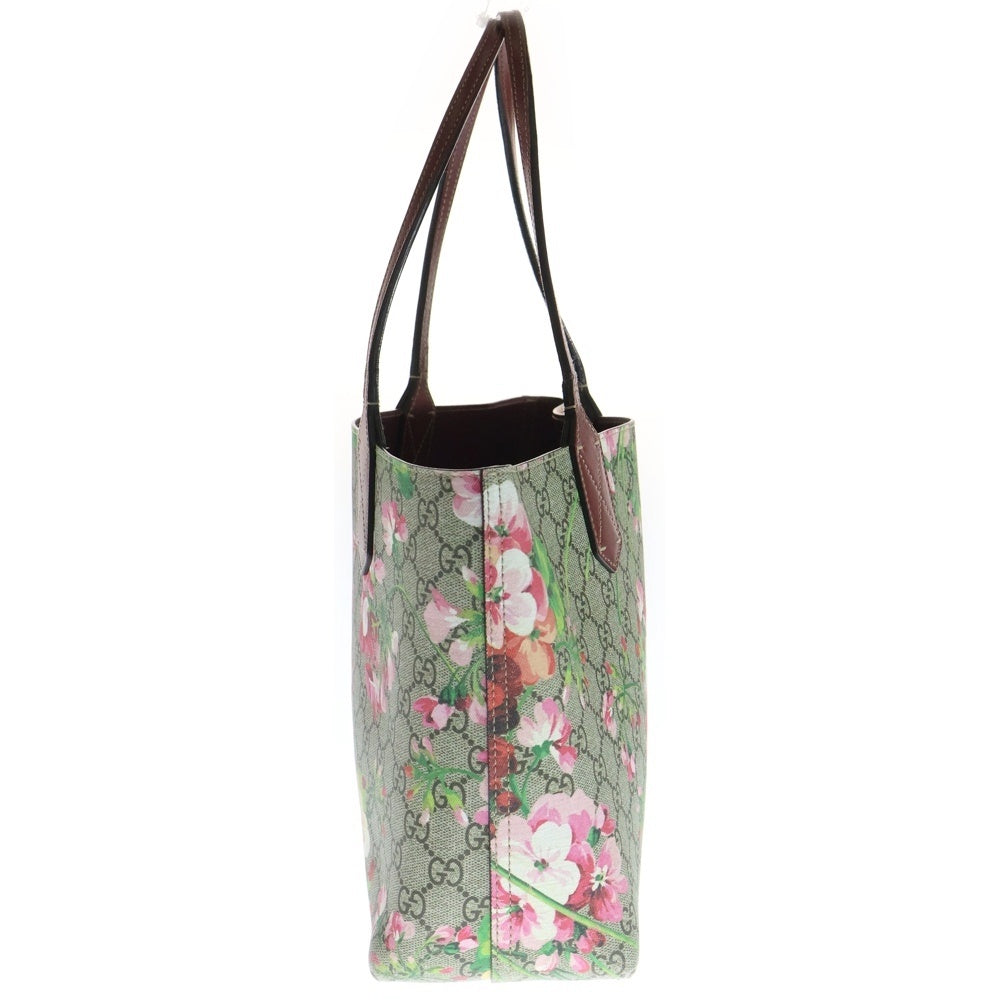 GUCCI(グッチ) GGブルームス 花柄 PVCコーティングキャンバス ハンドバッグ ブラウン 372613 レディース