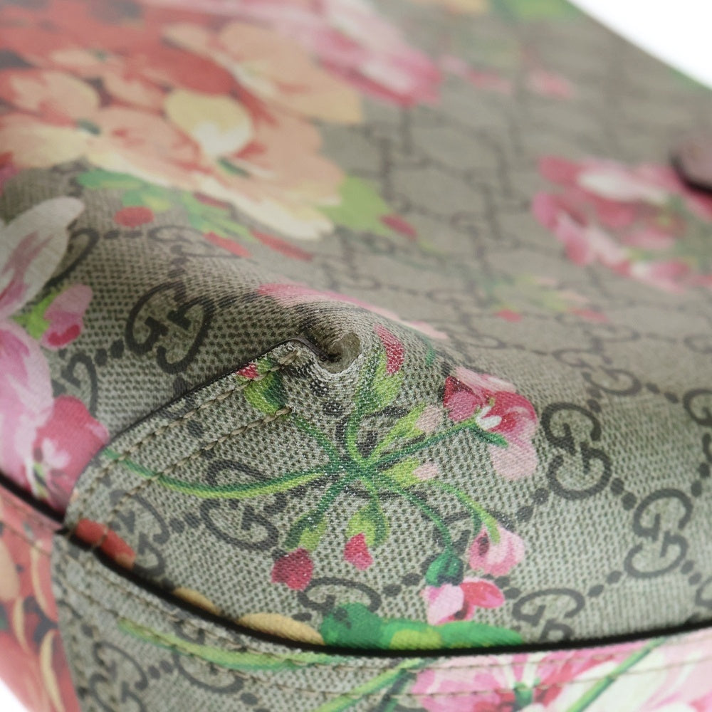GUCCI(グッチ) GGブルームス 花柄 PVCコーティングキャンバス ハンドバッグ ブラウン 372613 レディース