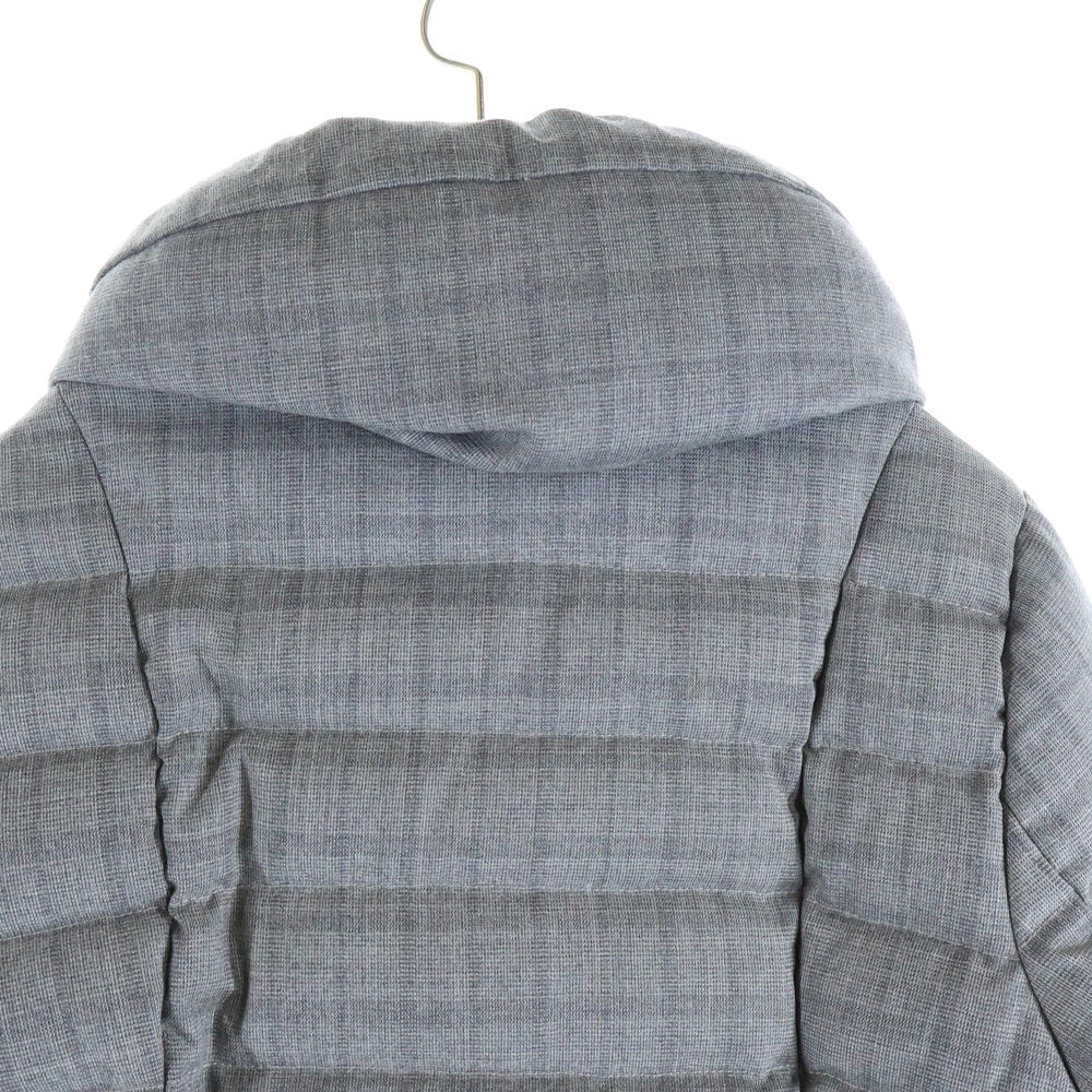 TATRAS(タトラス) ダブルポケット チェック柄 ジップアップ ダウンジャケット レディース グレー LTA-4226B