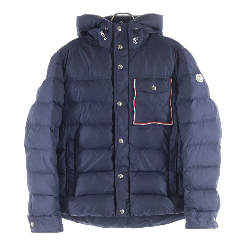 MONCLER(モンクレール) 18AW PREVOT GIUBBOTTO プレヴォット ギボット ロゴワッペン フーデッド ダウンジャケット ネイビー D20914181605 68352