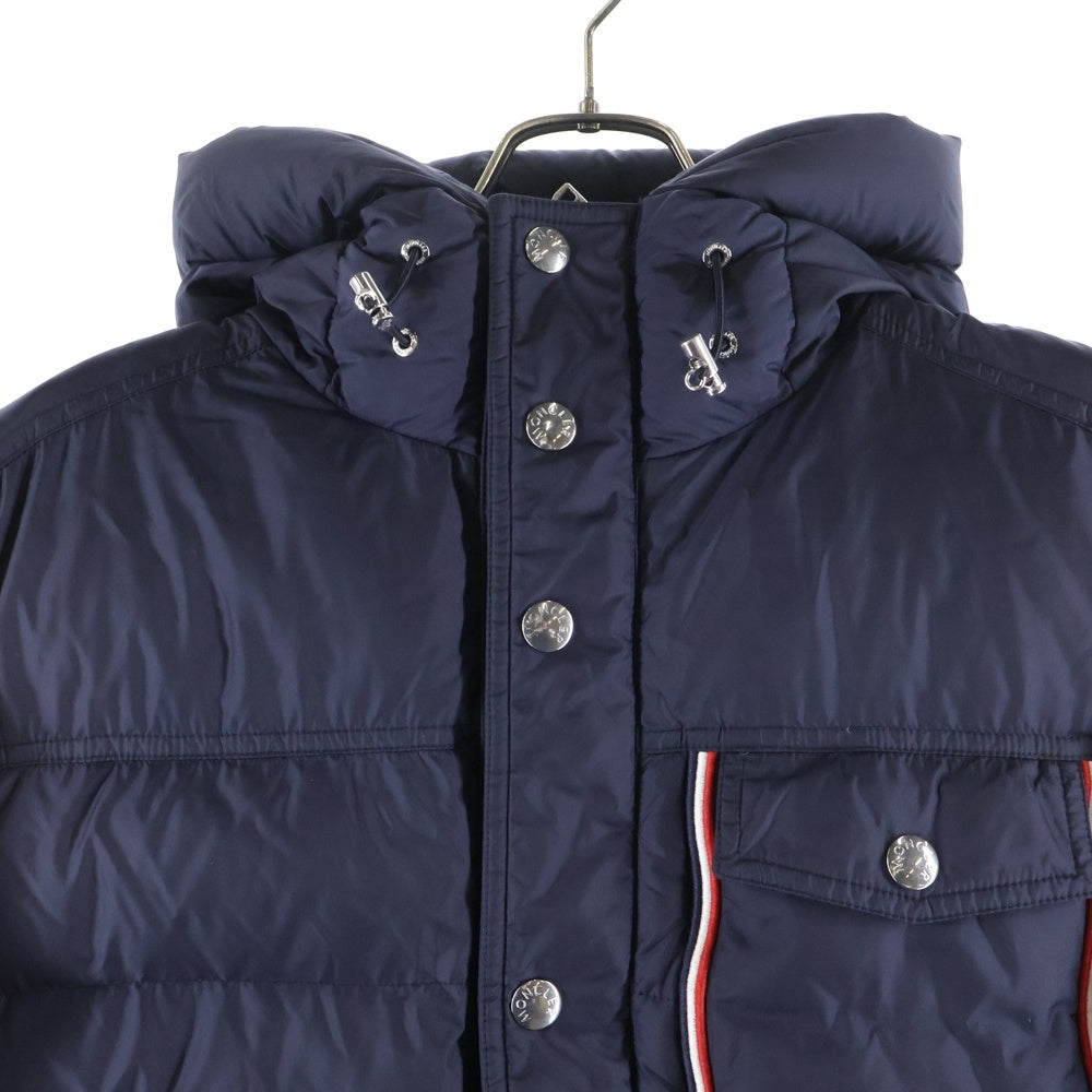 MONCLER(モンクレール) 18AW PREVOT GIUBBOTTO プレヴォット ギボット ロゴワッペン フーデッド ダウンジャケット ネイビー D20914181605 68352