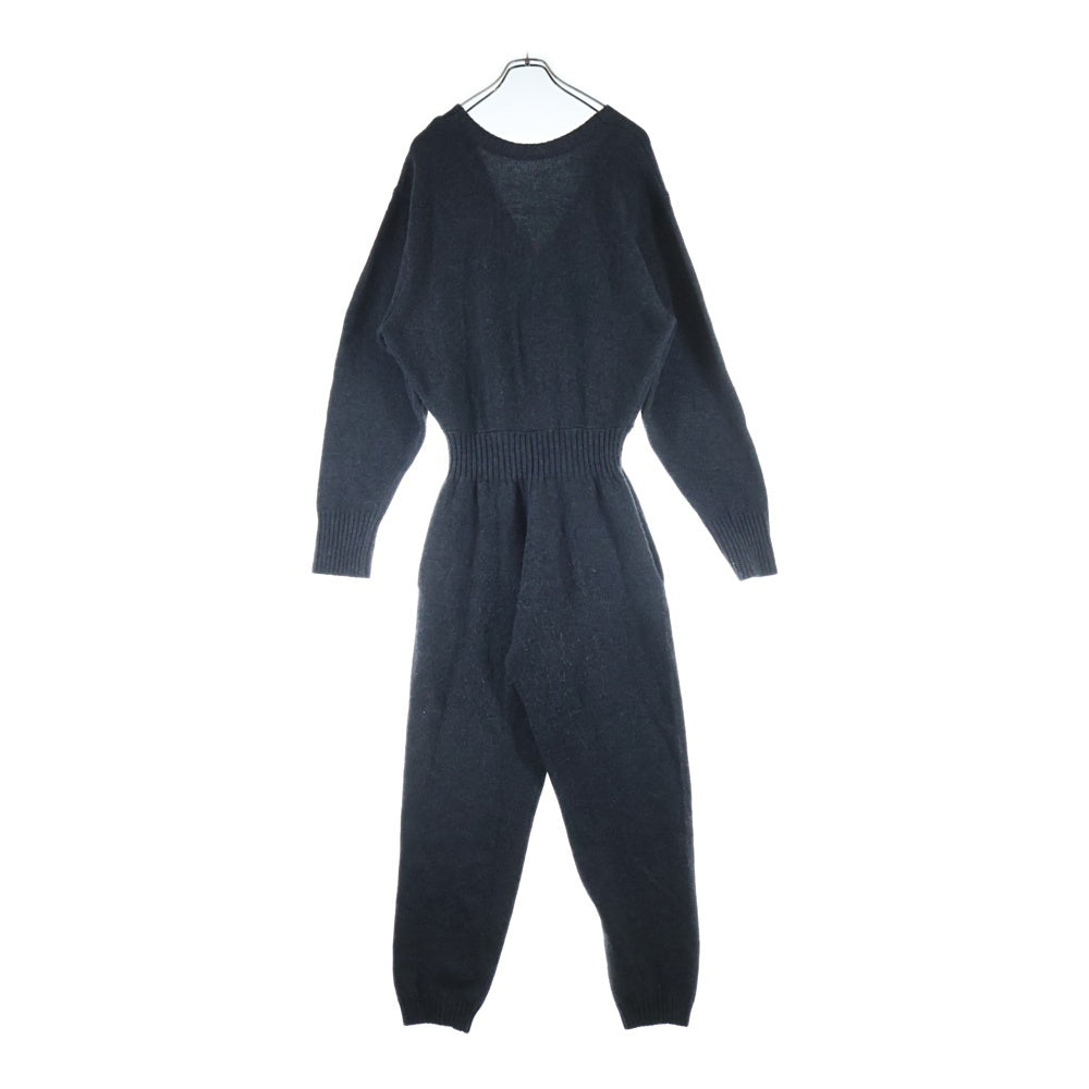 ETRE TOKYO(エトレトウキョウ) ロングスリーブ ニットジャンプスーツ ツナギ レディース ダークグレー