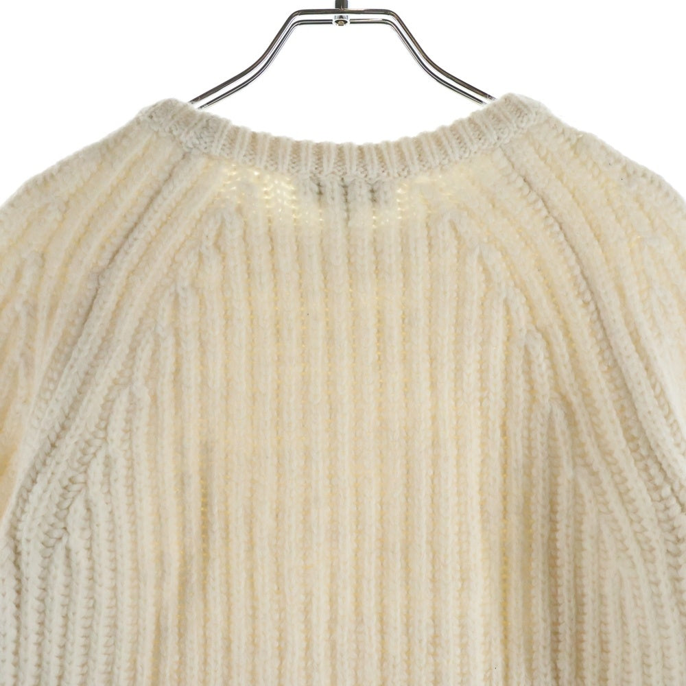 DRAWER(ドゥロワー) フリンジ クルーネックニットセーター レディース ホワイト 6513-106-0528