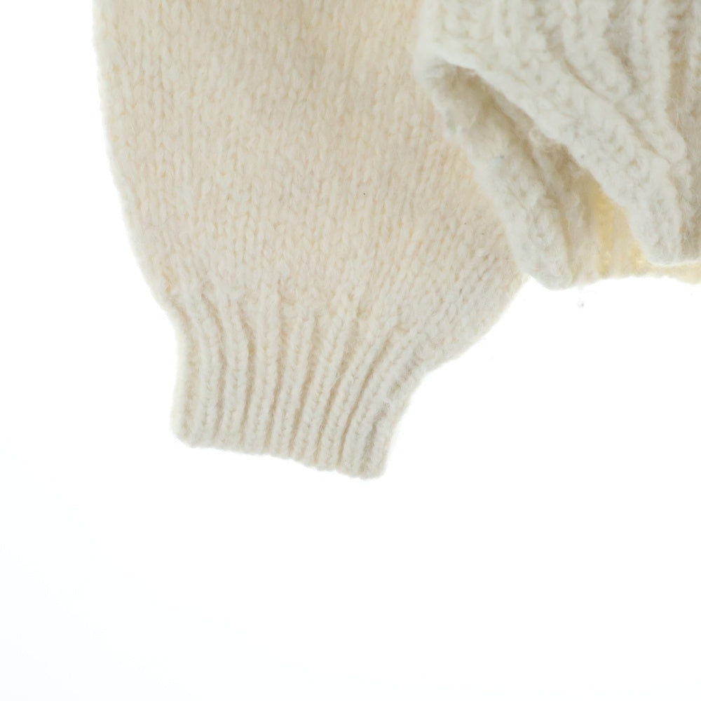 DRAWER(ドゥロワー) フリンジ クルーネックニットセーター レディース ホワイト 6513-106-0528