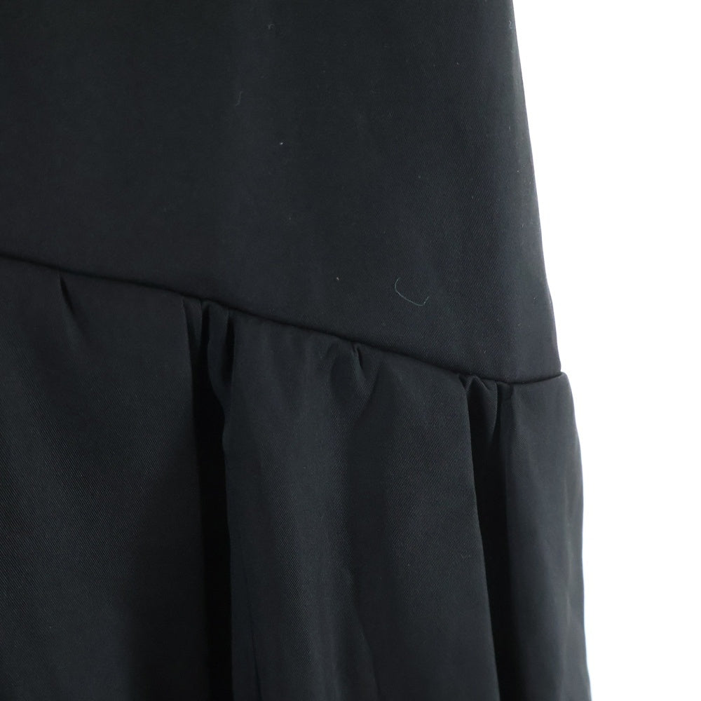 REGLEAM(リグリーム) FLARED TAFFETA SKIRT フレア タフタ ロングスカート レディース ブラック RL23-SP1