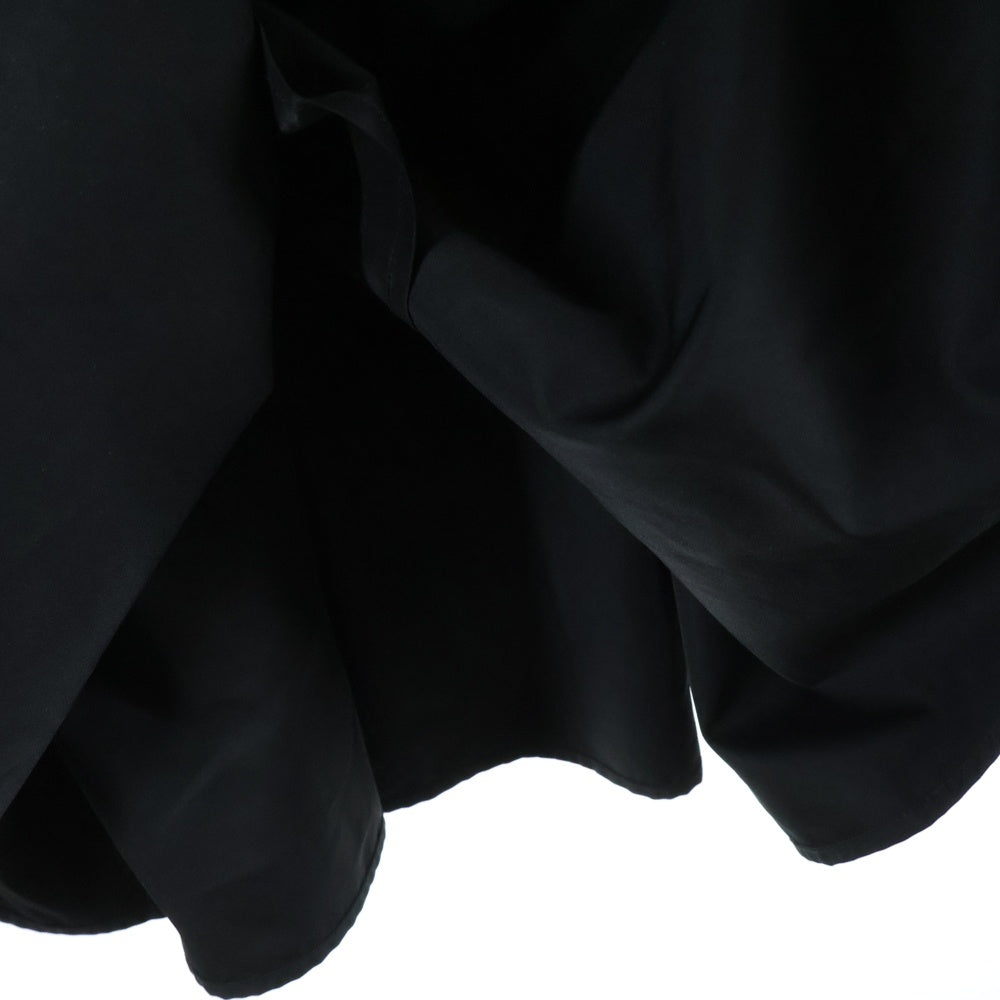 REGLEAM(リグリーム) FLARED TAFFETA SKIRT フレア タフタ ロングスカート レディース ブラック RL23-SP1