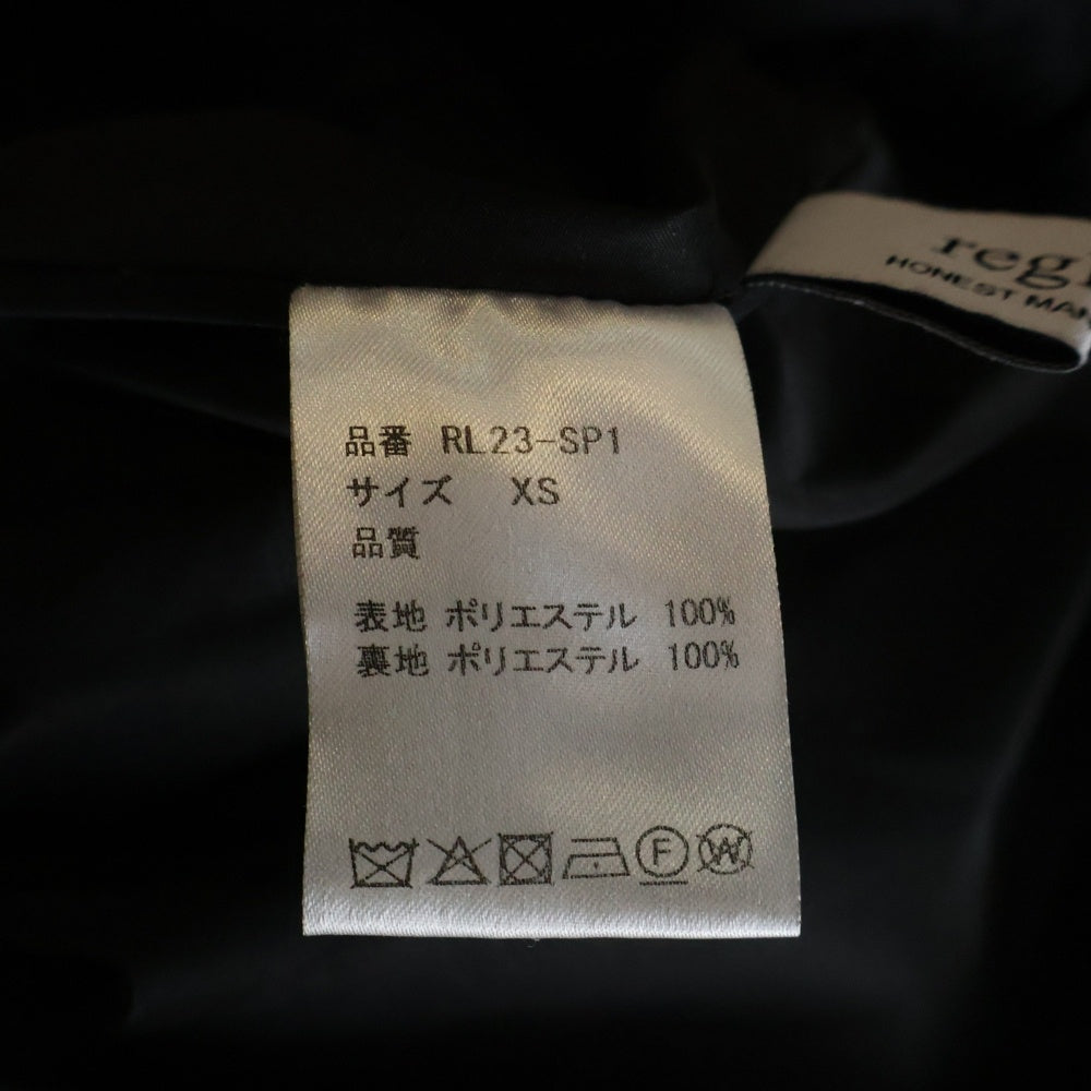 REGLEAM(リグリーム) FLARED TAFFETA SKIRT フレア タフタ ロングスカート レディース ブラック RL23-SP1