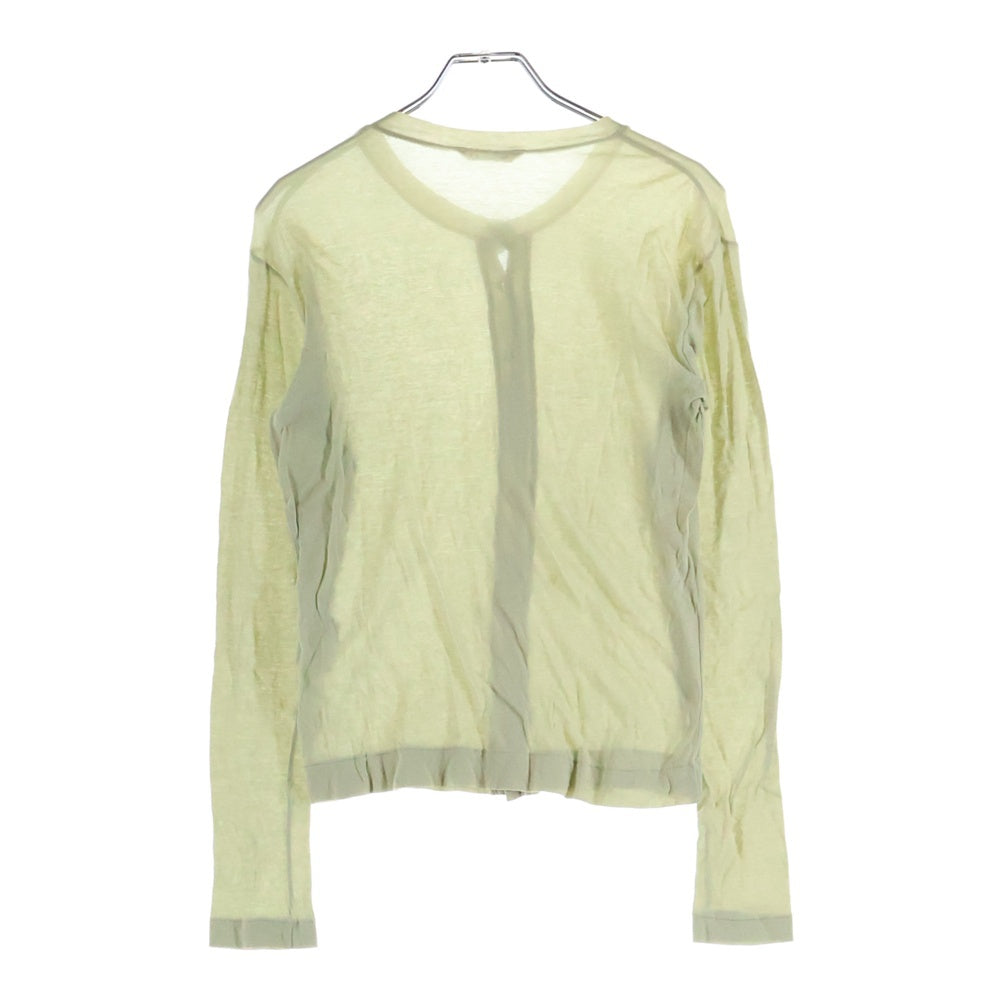 AURALEE(オーラリー) コットン ショート丈 ボタンカーディガン レディース グリーン A9SC01HF