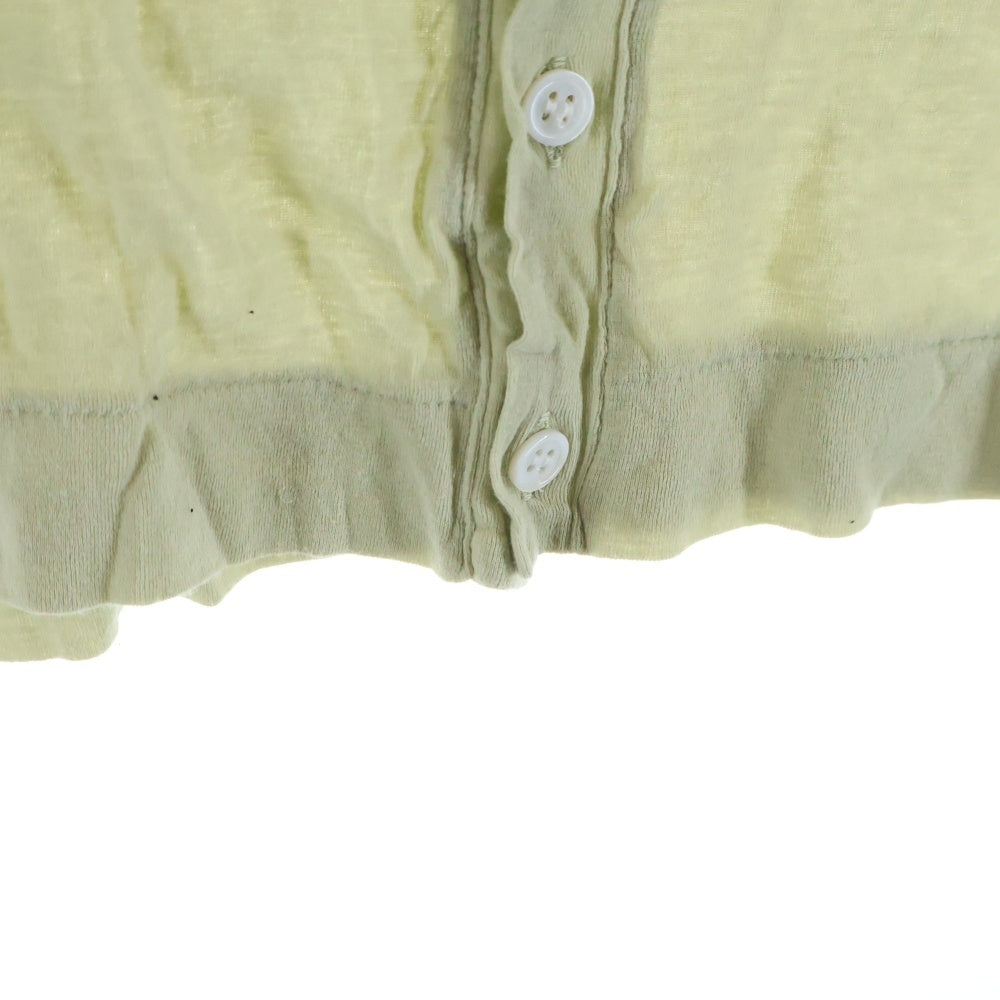 AURALEE(オーラリー) コットン ショート丈 ボタンカーディガン レディース グリーン A9SC01HF