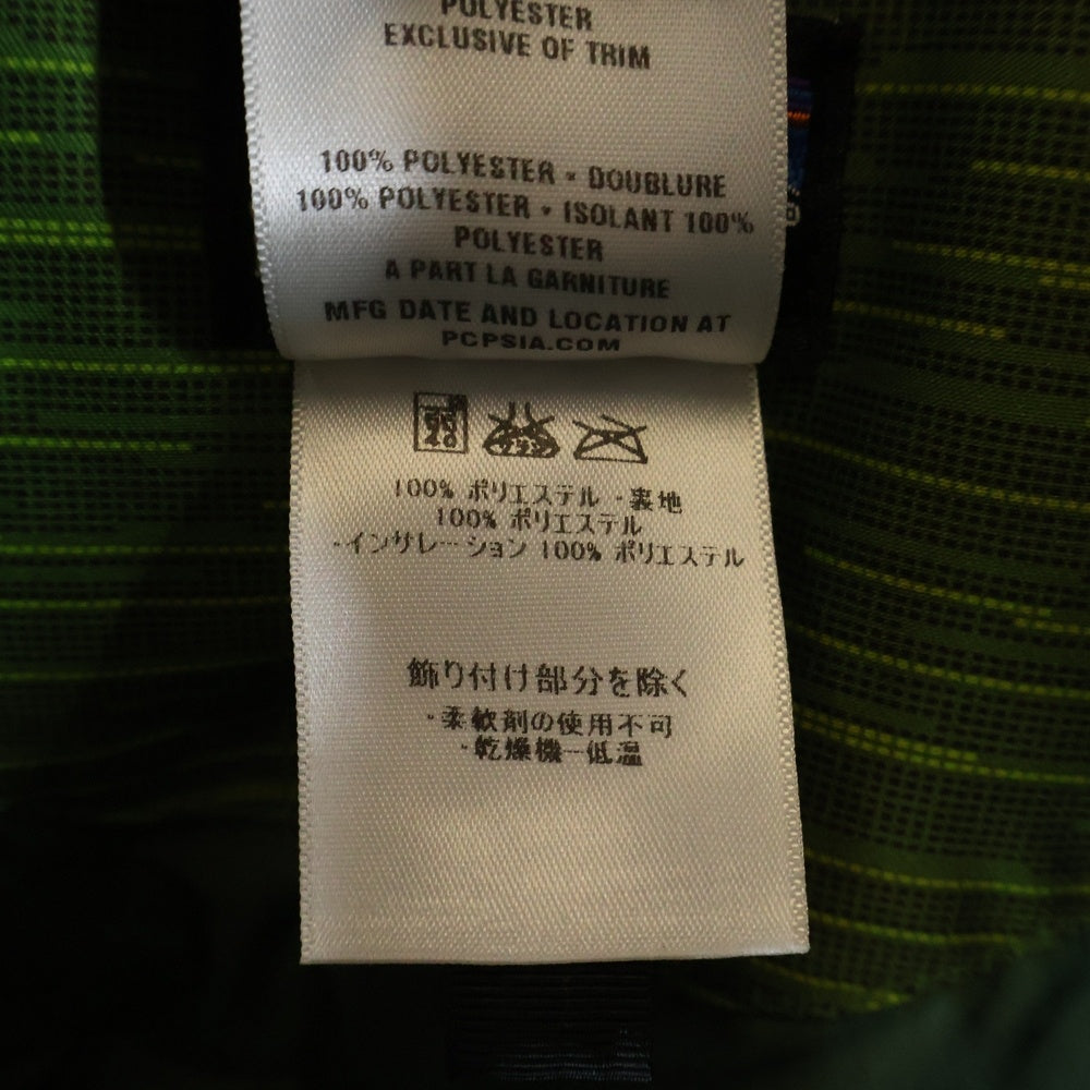 PATAGONIA(パタゴニア) ロゴプリント フーデッドジップアップジャケット キッズ グリーン 68441F0 レディース