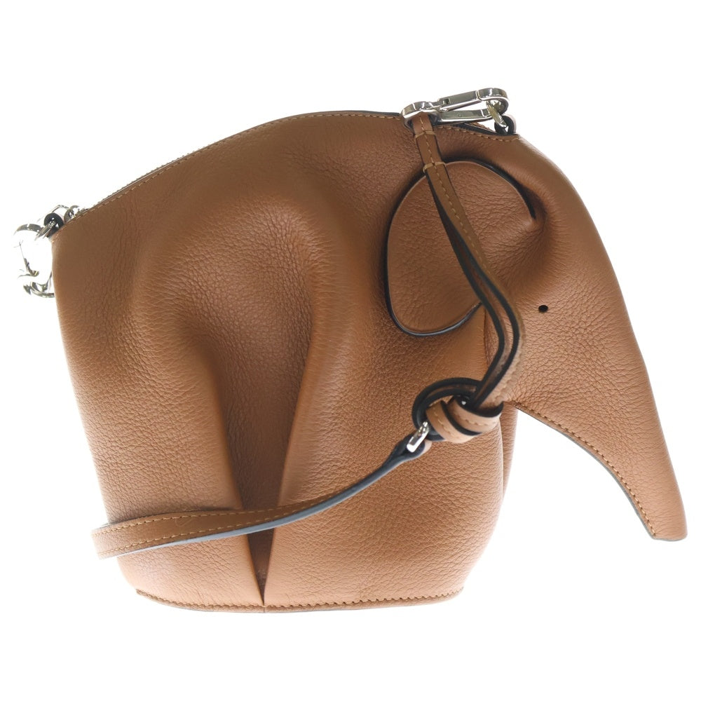 LOEWE(ロエベ) クラシックカーフ レザーショルダーバッグ ブラウン 199.30.M93 レディース