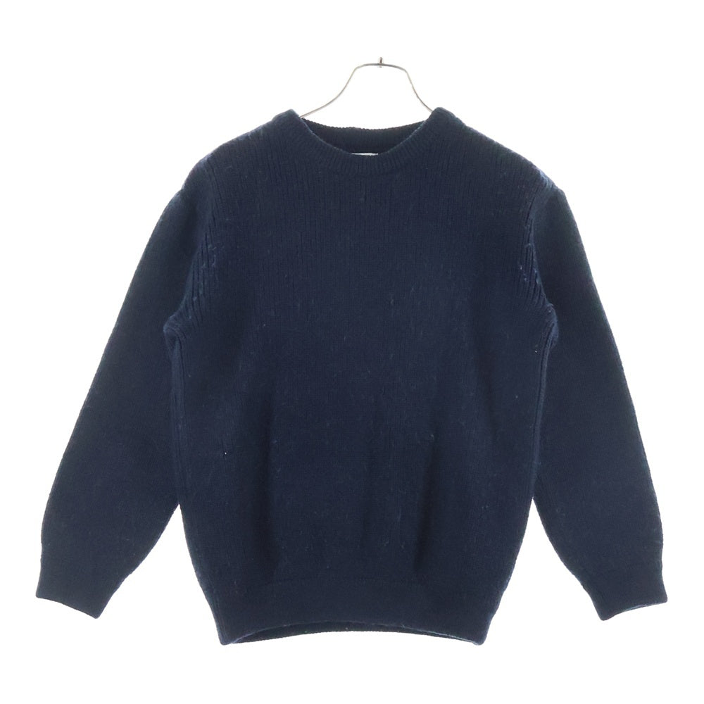 HEIMAT(ハイマート) ウール クルーネックニットセーター ネイビー 116-05-0194