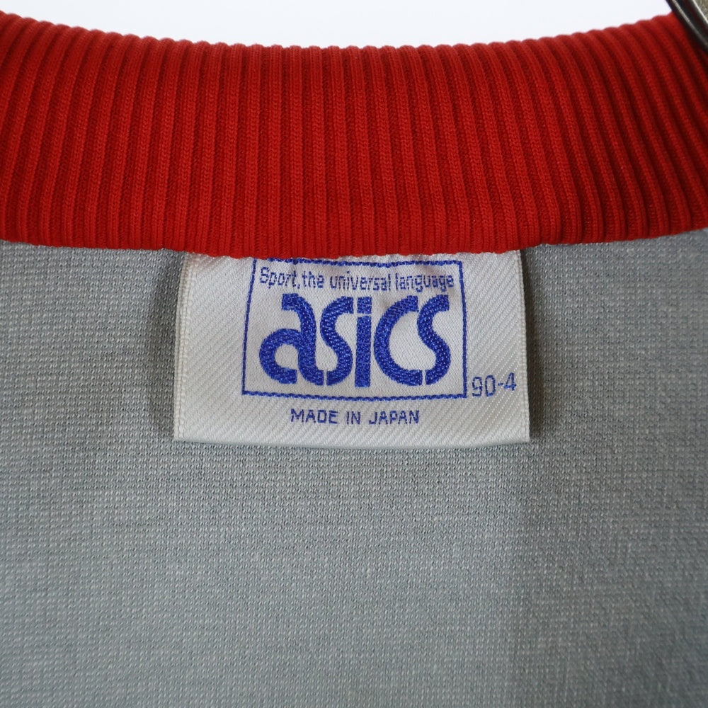 ASICS(アシックス) 80S TRACK JACKET トラック ジャケット グレー／レッド PW4121