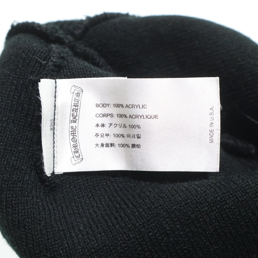 CHROME HEARTS(クロムハーツ) ×MATTY BOY PPO WATCH CAP マッティボーイ チョンパー刺繍 ニットキャップ ビーニー ブラック