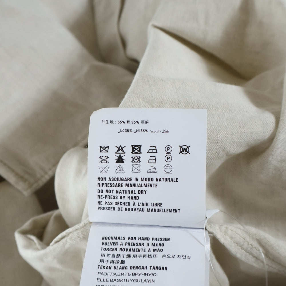 PRADA(プラダ) トライアングルロゴプレート シャンブレー 長袖シャツ アイボリー GEC105 S000