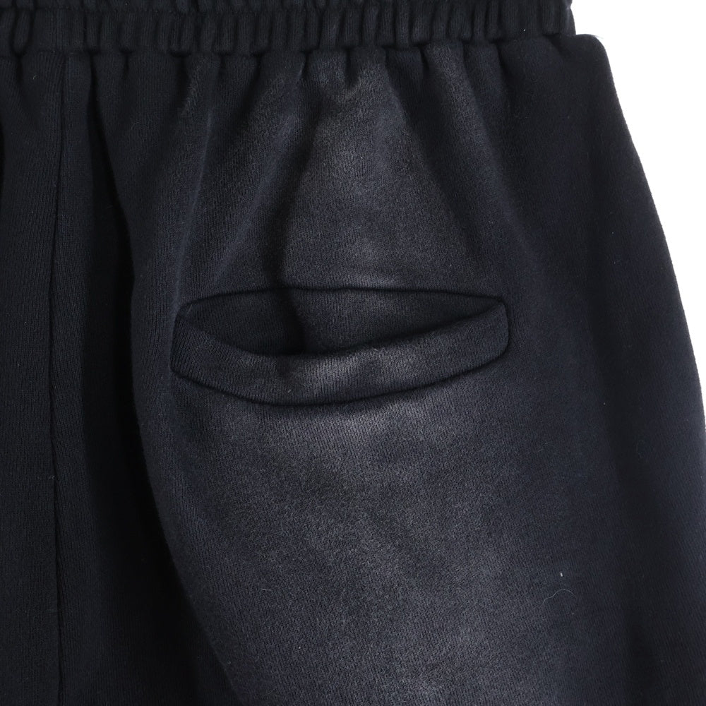 WHO DECIDES WAR(フーディサイズウォー) FLAME GLASS HARDWARE SWEAT PANTS フレームグラス ハードウェア フレンチテリー スウェットパンツ ブラック