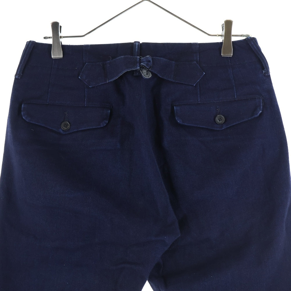 RRL(ダブルアールエル) シンチバック付き コットン ワークパンツ インディゴ 4898489CLTS