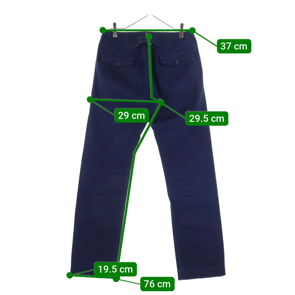 RRL(ダブルアールエル) シンチバック付き コットン ワークパンツ インディゴ 4898489CLTS