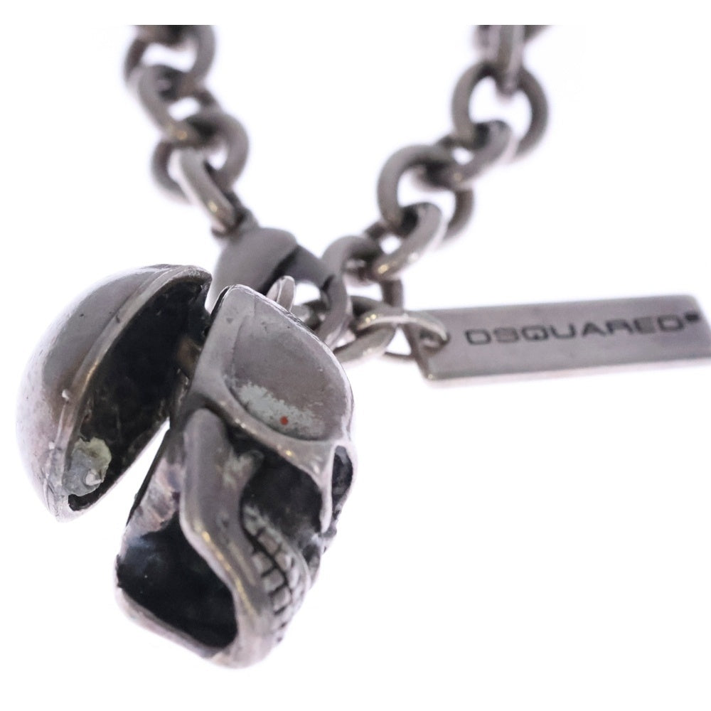 DSQUARED2(ディースクエアード) ロゴプレート スカルモチーフ チェーン