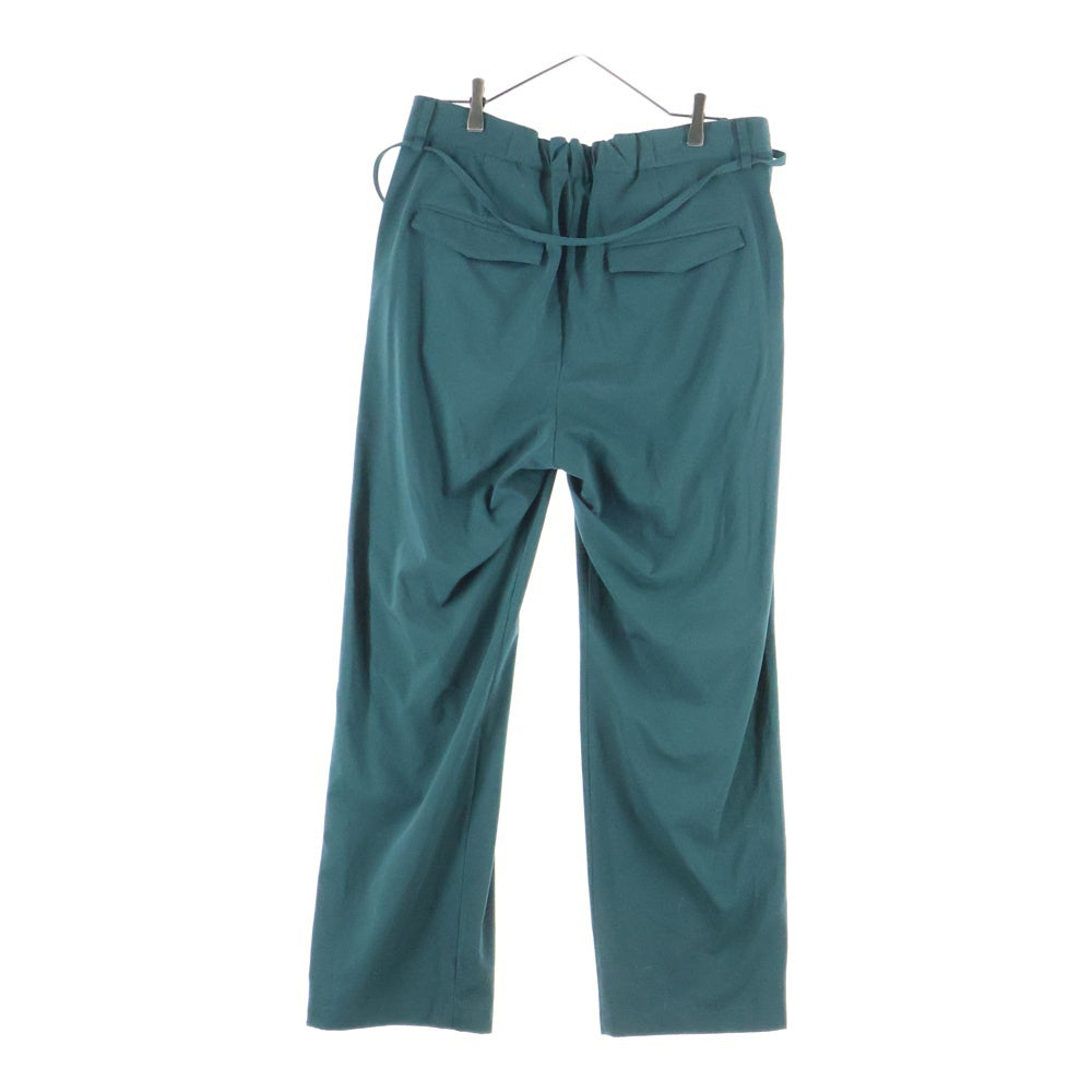 Toironier トワロニエ パンツ（その他） M 緑 【古着】【中古】【送料無料】 Toironier(トワロニエ) 19SS ベルト付き 2タック スラックスパンツ