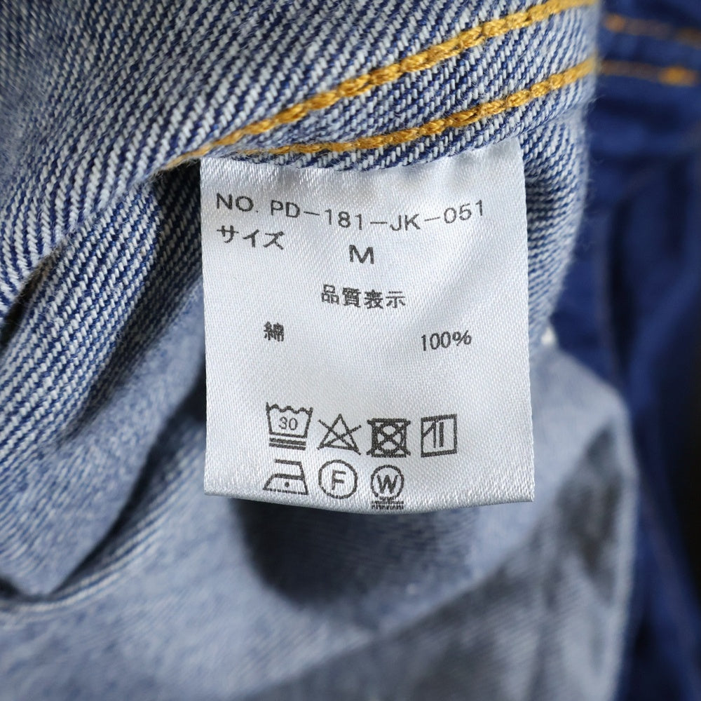 PHINGERIN(フィンガリン) 18SS PG3 JACKET デニム フーデッドジャケット インディゴ PD-181-JK-051