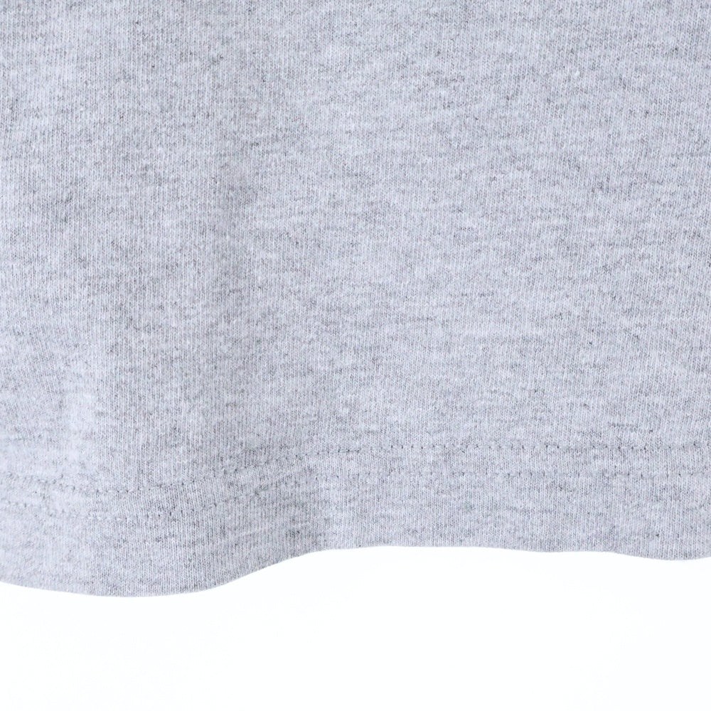 STUSSY(ステューシー) SKULL LOGO L/S TEE スカル フロントロゴプリントTシャツ メキシコ製 長袖クルーネックカットソー グレー
