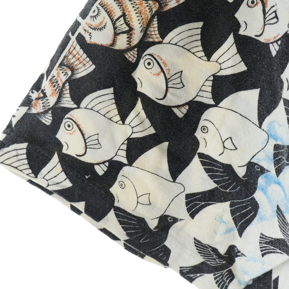 VINTAGE(ヴィンテージ) 90S VINTAGE M.C.ESCHER ALL OVER PRINT T-SHIRT ANDAZIA ヴィンテージ マウリッツエッシャー USA製 総柄プリント クルーネック 半袖Tシャツ マルチカラー