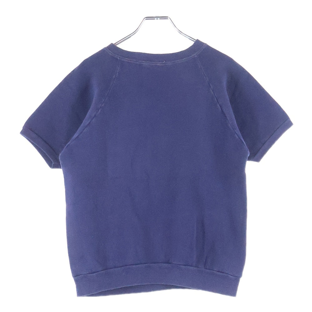 VINTAGE(ヴィンテージ) 70S VINTAGE FRUIT OF THE LOOM CAPRICORN ヴィンテージ USA製 フルーツオブザルーム フロントプリント ラグランスウェット 半袖トレーナー ネイビー