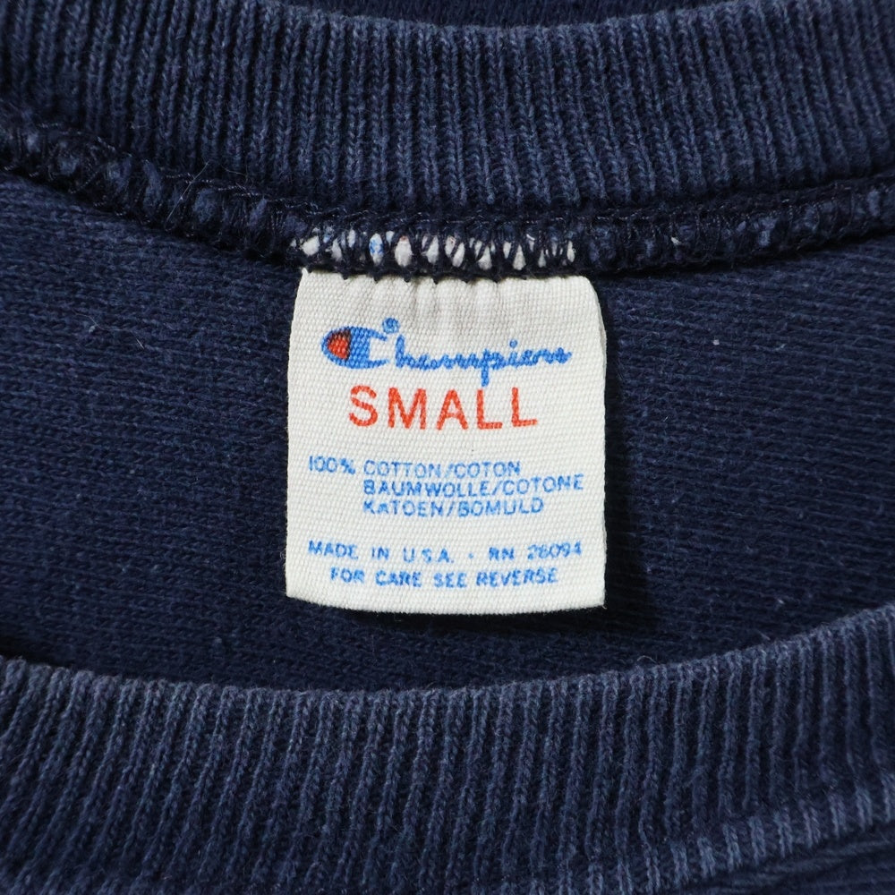 CHAMPION(チャンピオン) 80S VINTAGE NOTRE DAME ヴィンテージ USA製 トリコロールタグ ナンバリングプリント フットボールTシャツ ネイビー