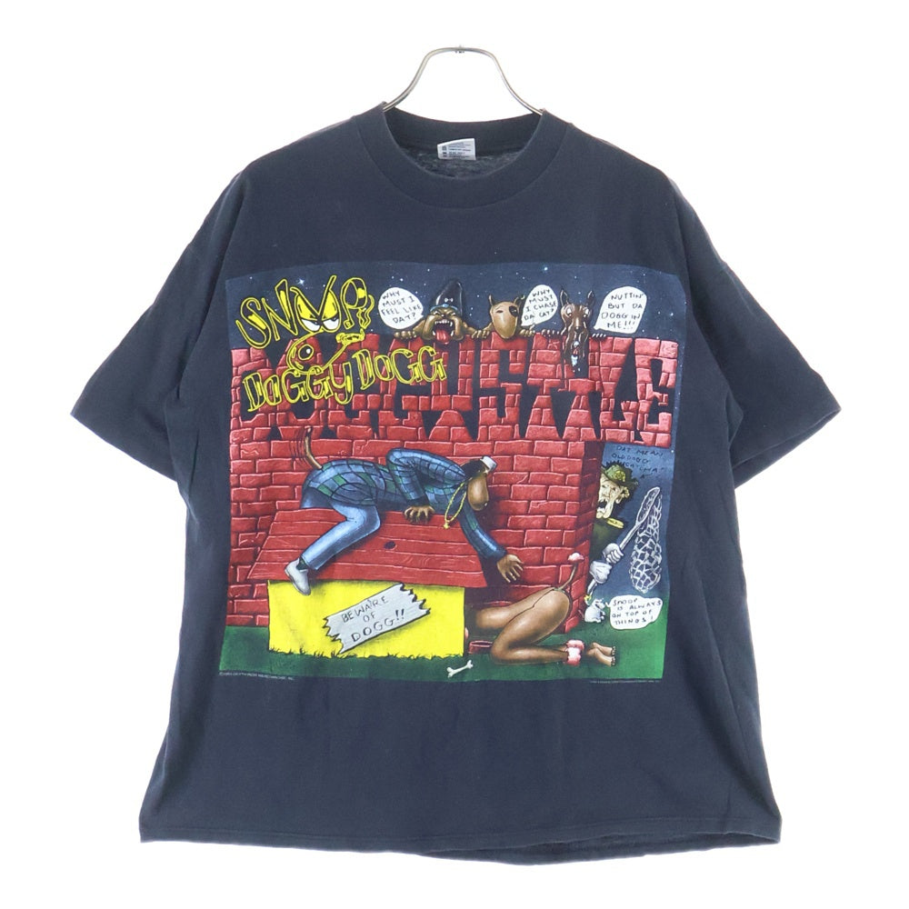 VINTAGE(ヴィンテージ) 90S SNOOP DOGG DOGGYSTYLE 1993 GEM ヴィンテージ スヌープドッグ ドギースタイル アルバムプリント クルーネック 半袖Tシャツ カットソー ブラック