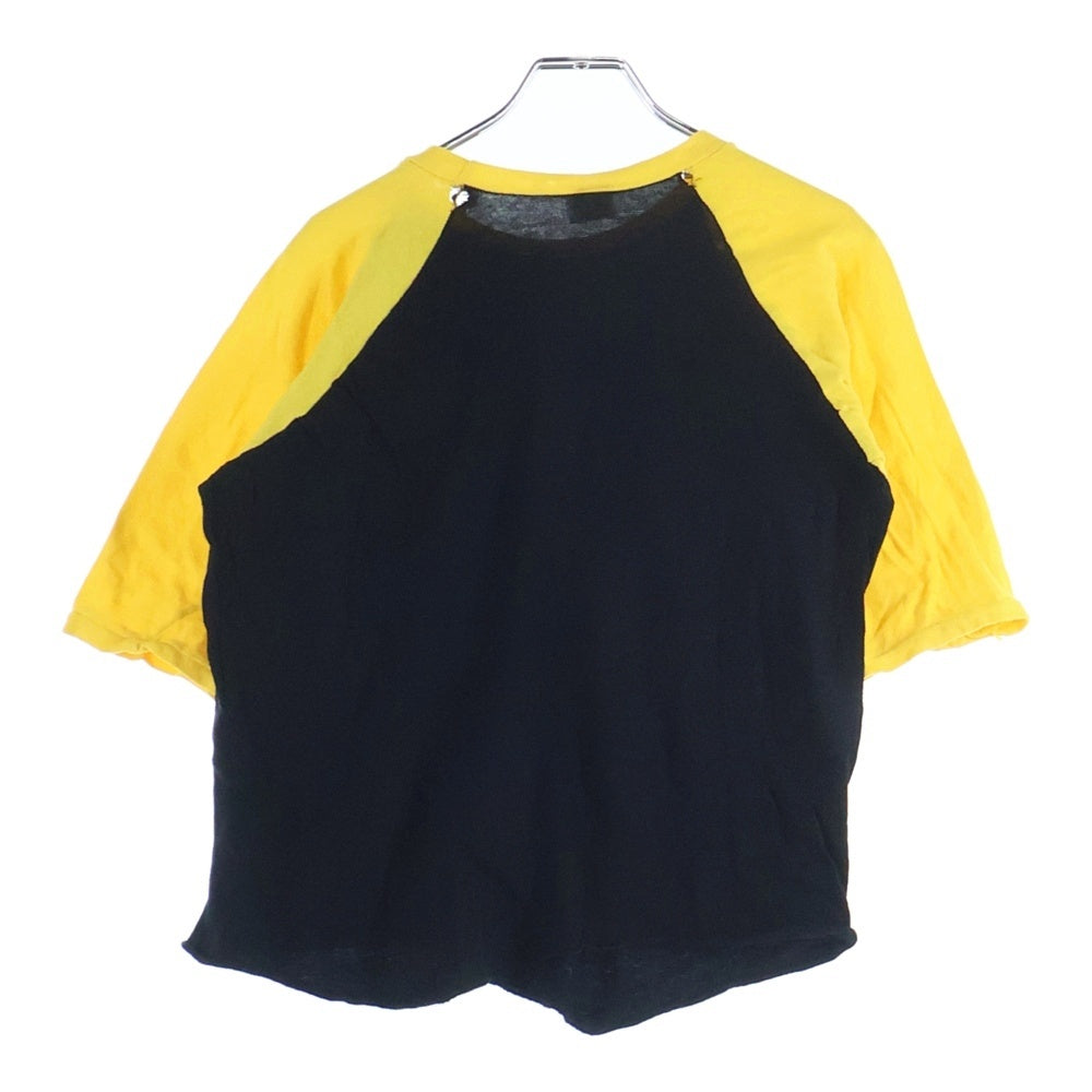 VINTAGE(ヴィンテージ) 80S GRATEFUL DEAD TASTY ヴィンテージ パキスタン製 グレイトフルデッド コットン ラグランTシャツ カットソー イエロー/ブラック