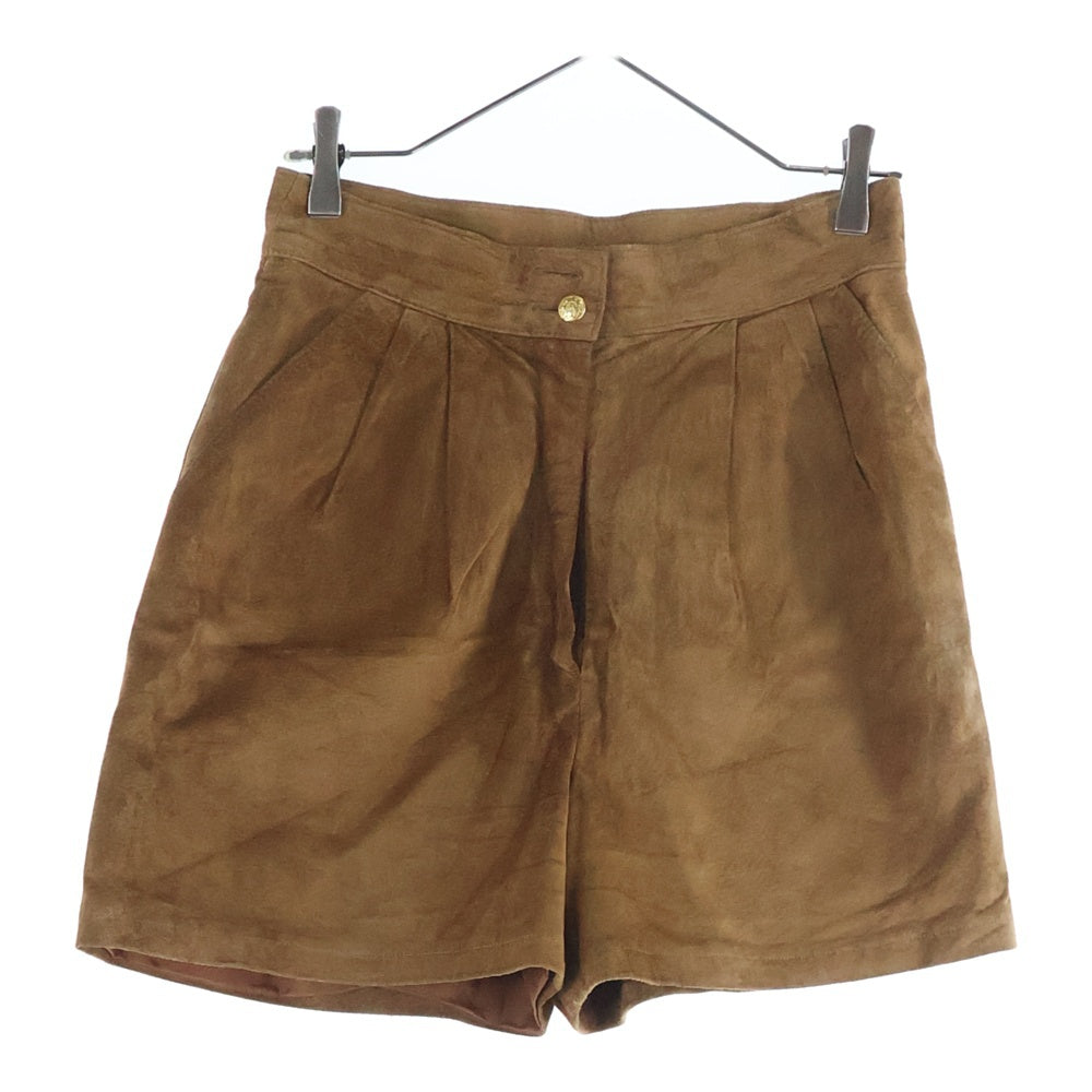 VINTAGE(ヴィンテージ) DANIER ダニエル カナダ製 スエードショーツ ハーフパンツ ブラウン レディース