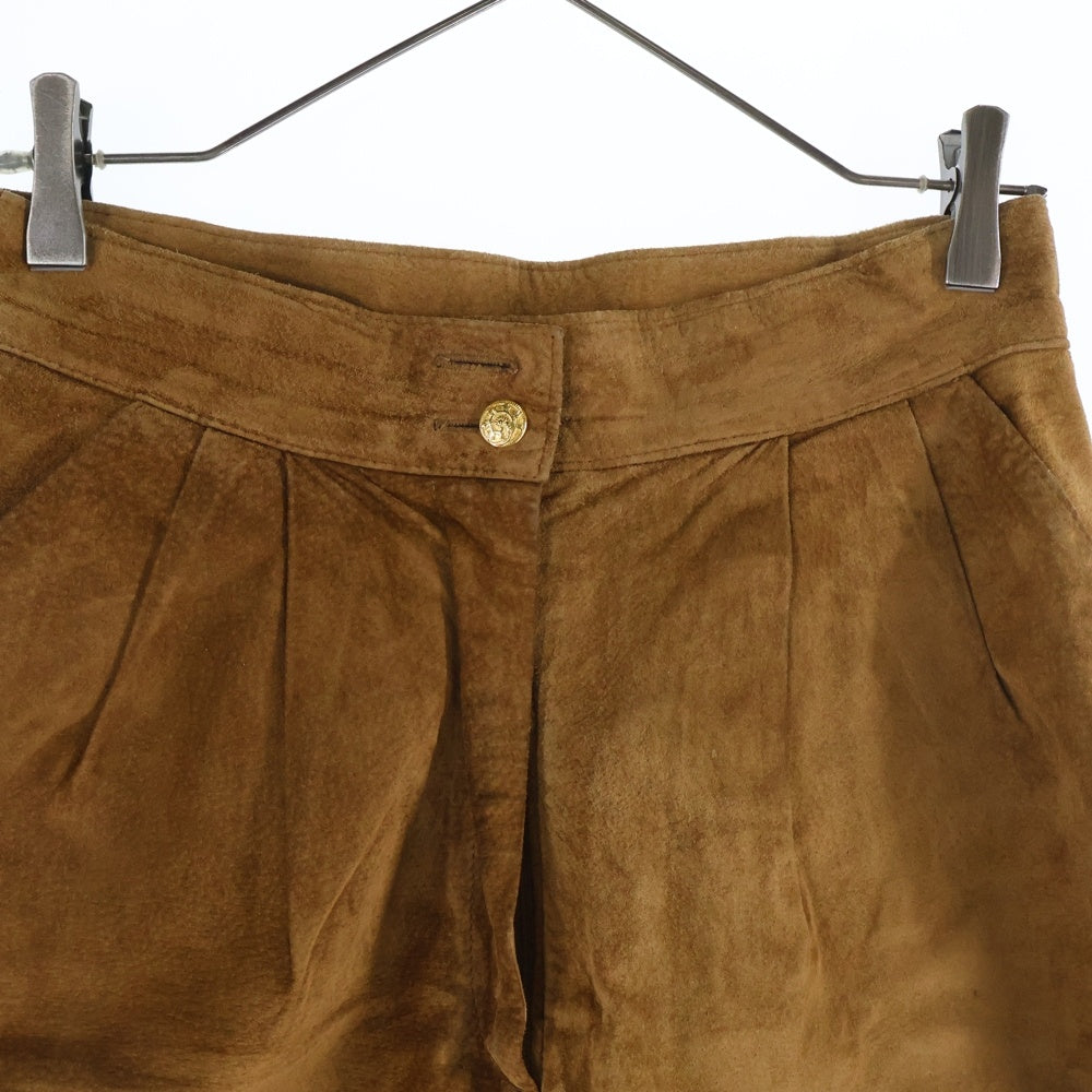 VINTAGE(ヴィンテージ) DANIER ダニエル カナダ製 スエードショーツ ハーフパンツ ブラウン レディース