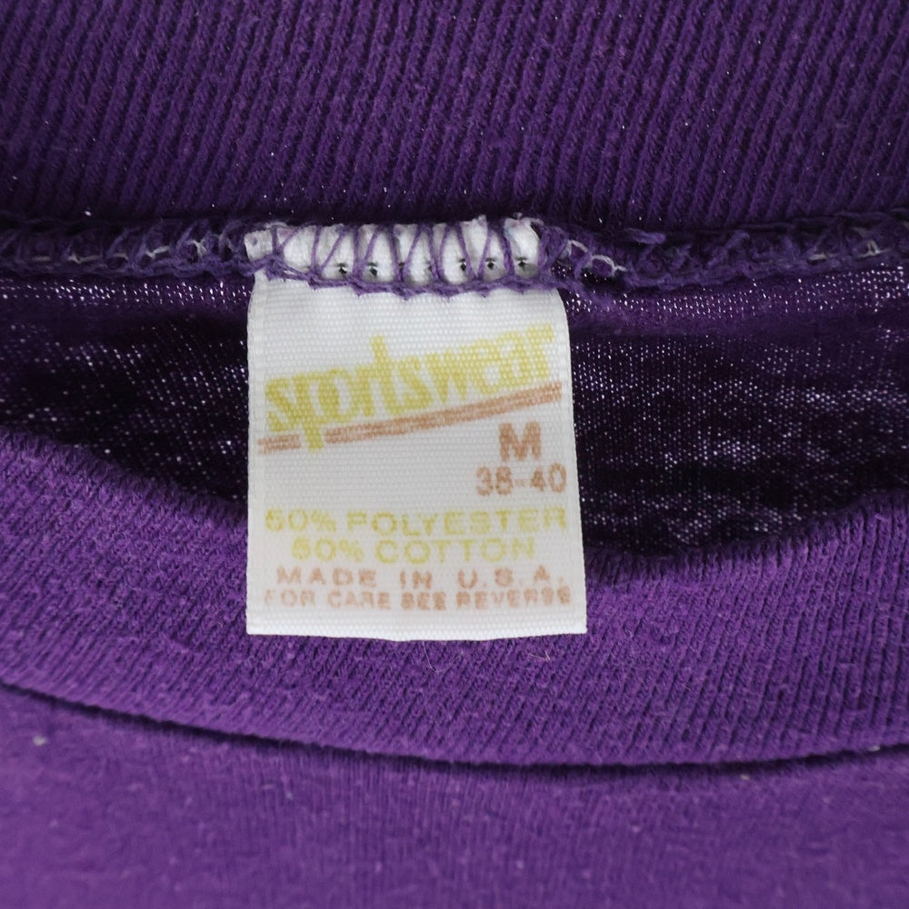 VINTAGE(ヴィンテージ) 80S VINTAGE PABLO PICASSO 1980 SPORTSWEAR ヴィンテージ USA製 パブロピカソ クルーネック 半袖Tシャツ カットソー パープル