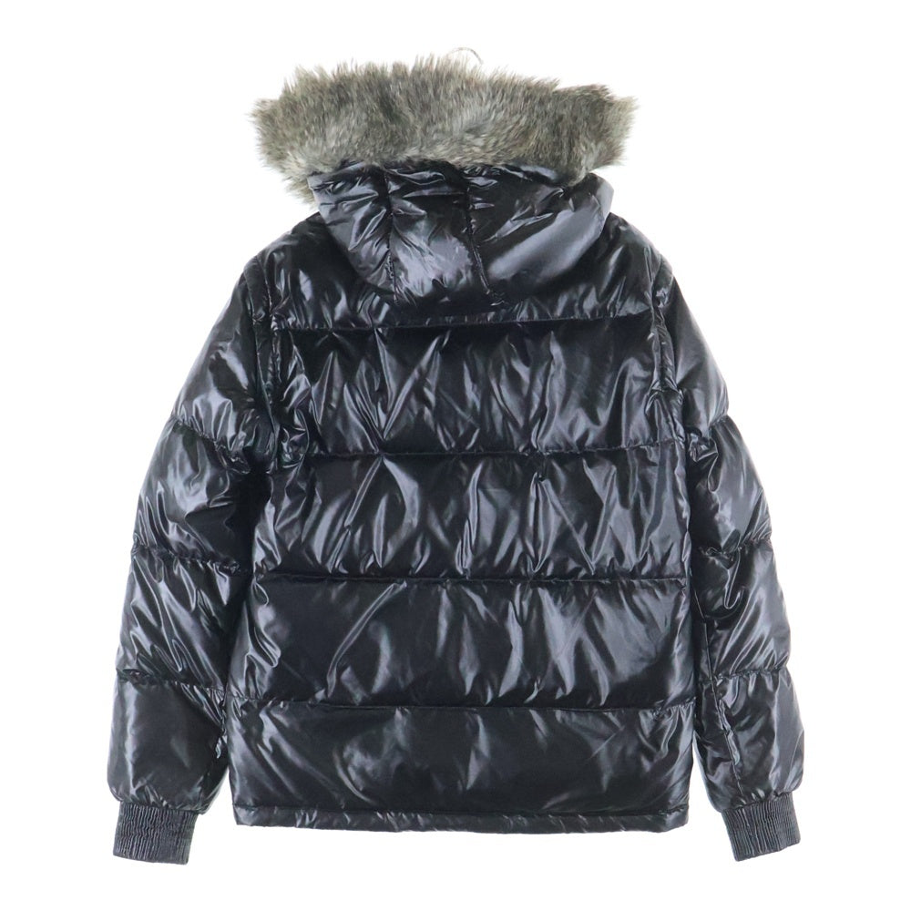 ARMANI(アルマーニ) ファー フーディー ダウンジャケット ブラック
